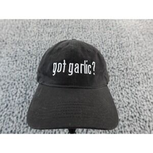 Got Garlic? Cap Hat Black Mens Adjustable Embroidered‎ The Stinky Rose SF